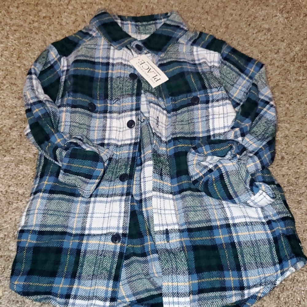 Nwt flannel button down